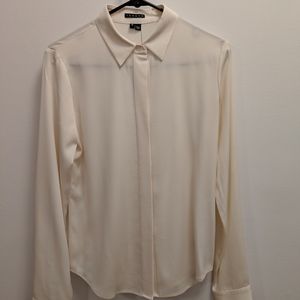 Ivory Silk Theory Button Down